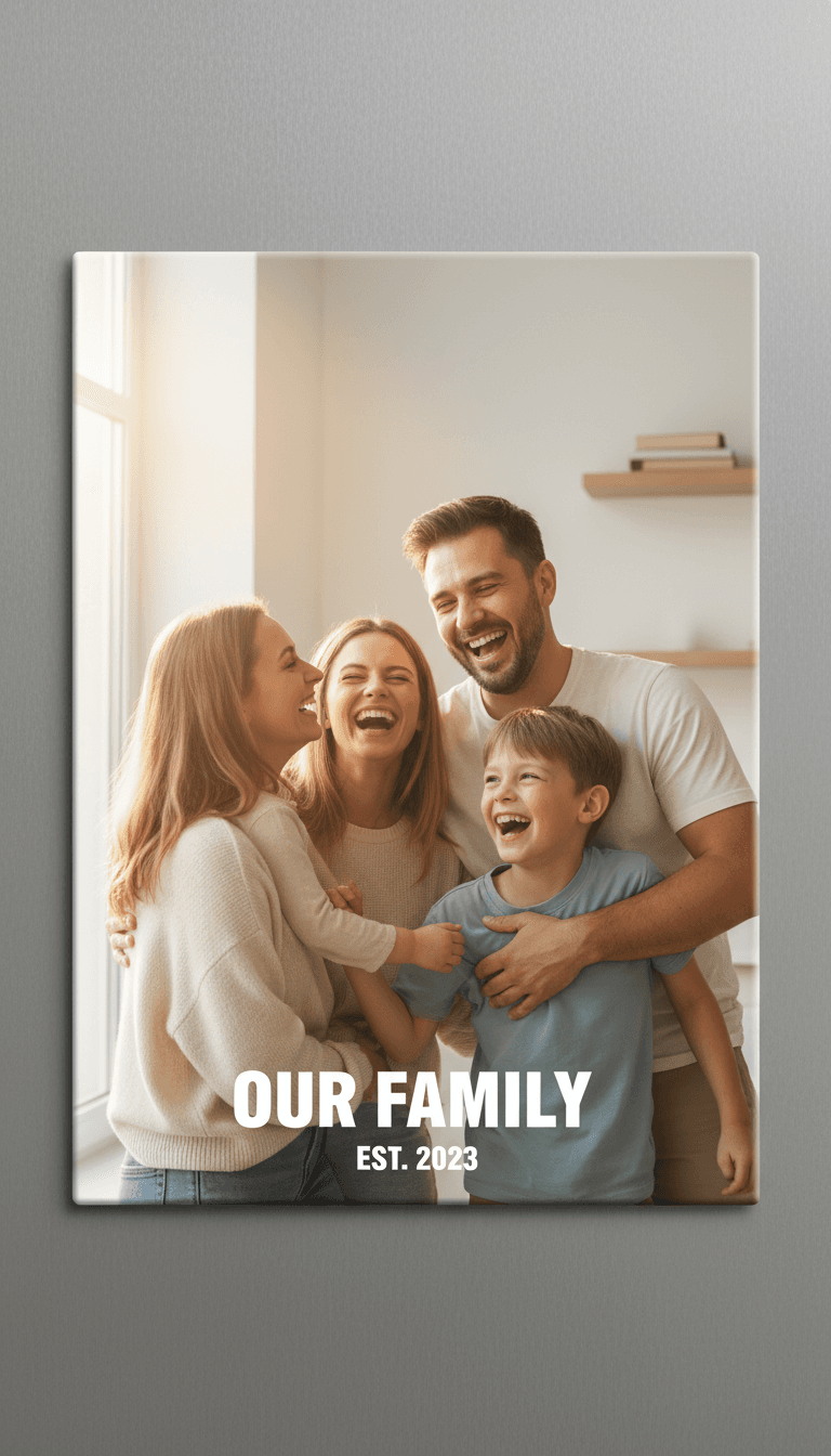 Family portrait magnet